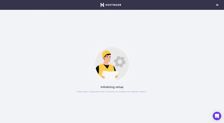 Proceso de configuración de Hostinger
