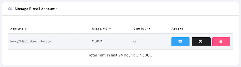 Gestión de correo electrónico en el panel de control de Hostinger