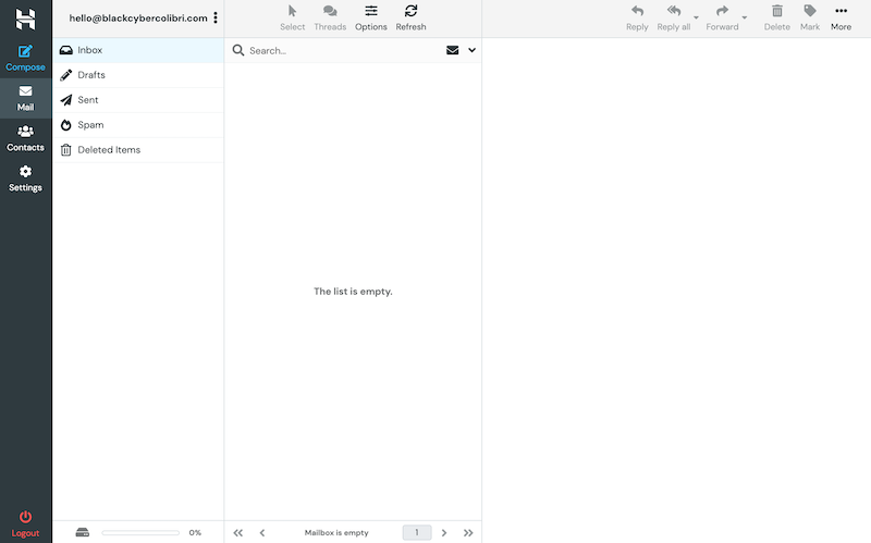 Cliente de hostinger webmail
