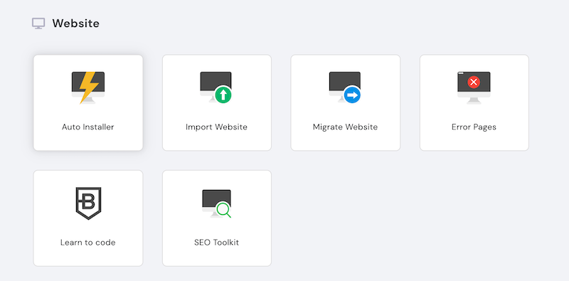 Hostinger hPanel – Gestión de sitios web