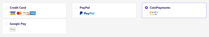 Métodos de pago disponibles al comprar Hostinger
