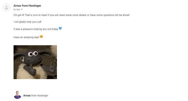 Soporte de correo electrónico de Hostinger