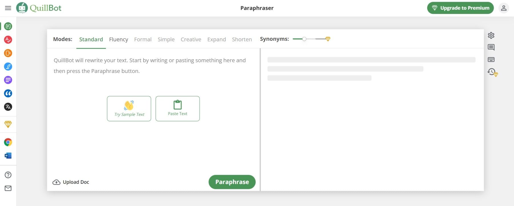 Herramienta de reescritura de IA QuillBot