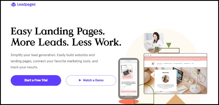 leadpages landing page builder review 2024