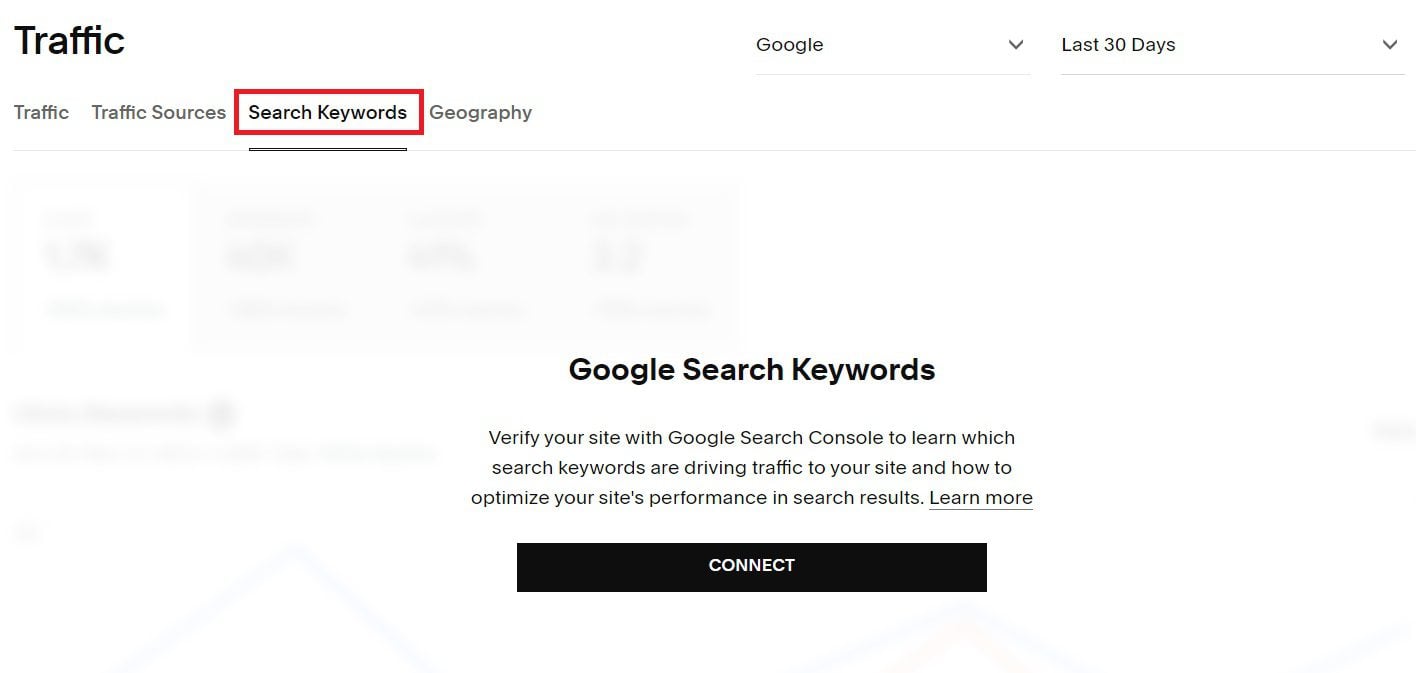 Conectar Squarespace a Google Search Console